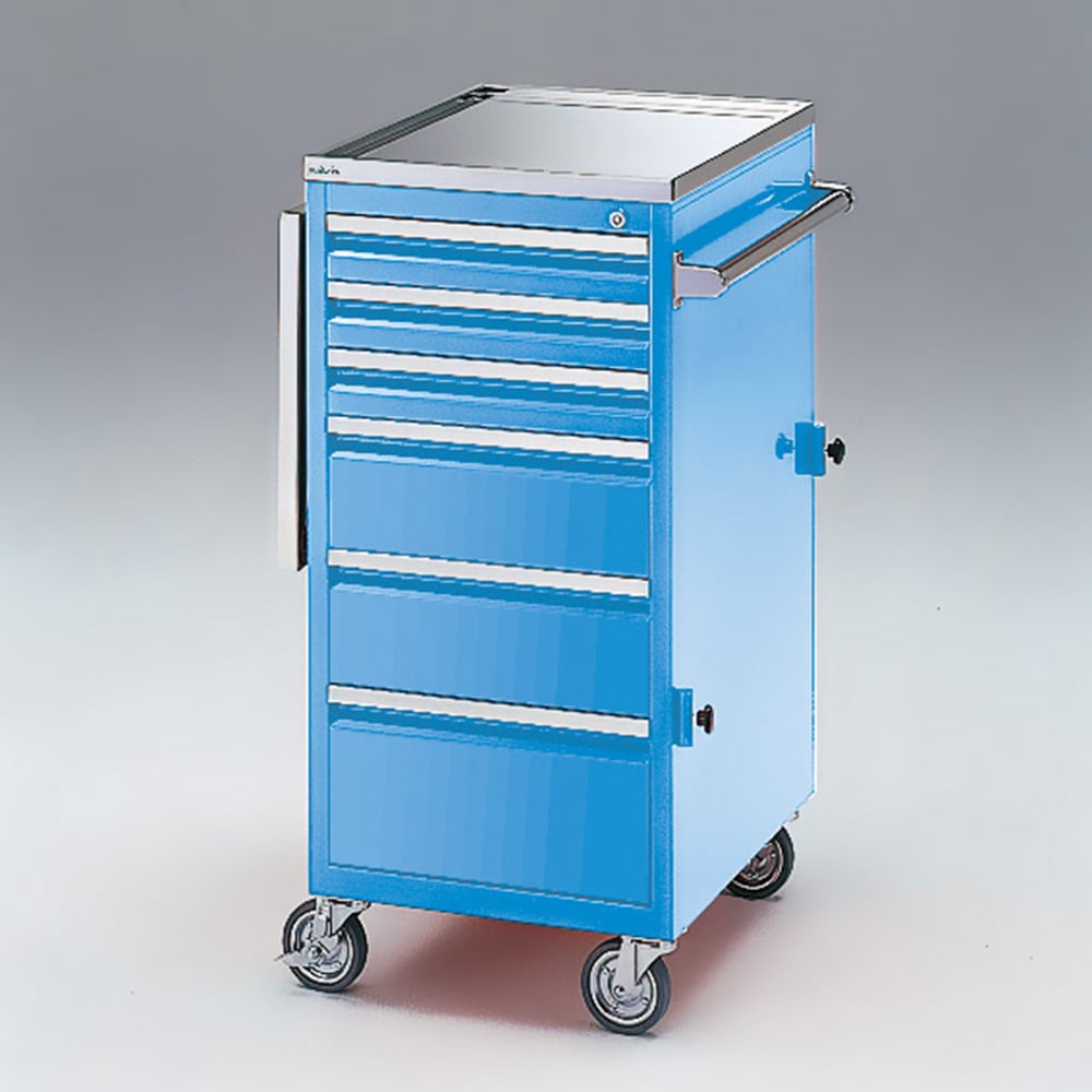 Compact First Aid Cart BL (with Blue Key) 