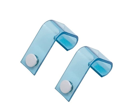 Hook holder for dispensing medicine bag with bed lid blue 