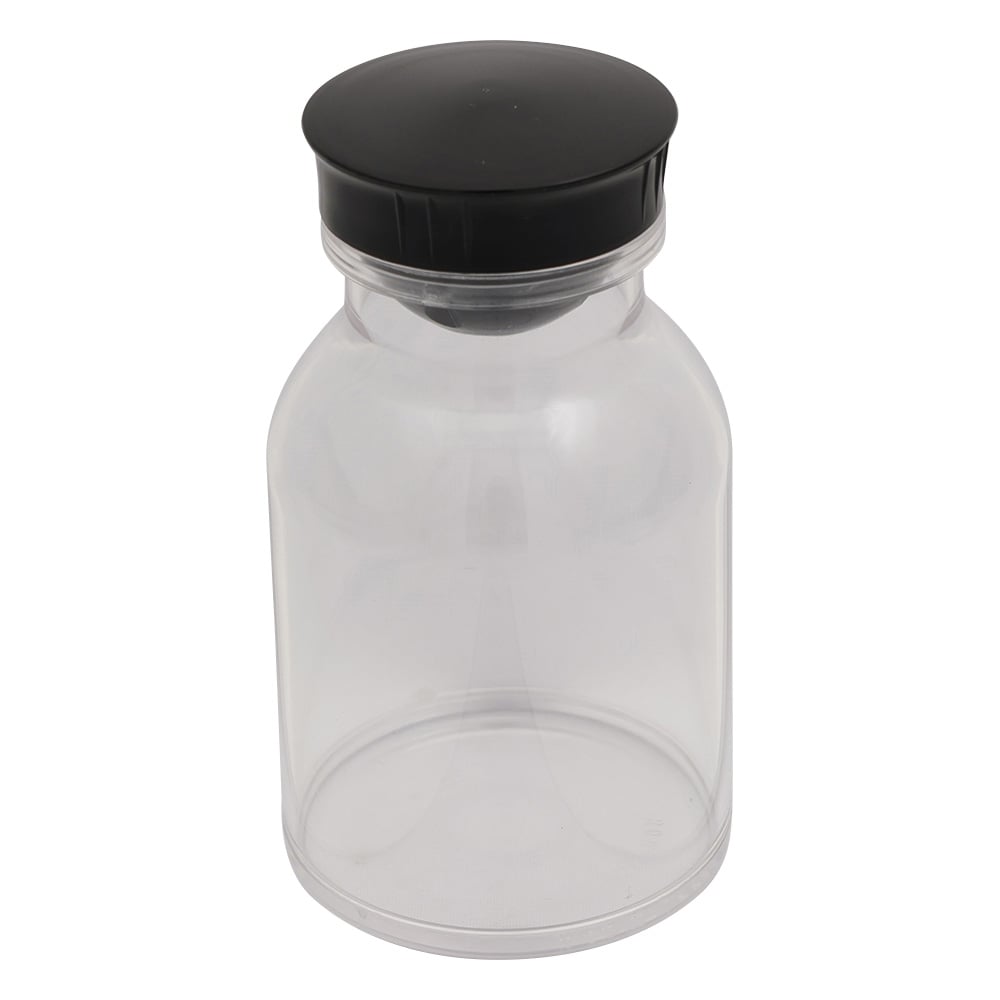 散薬瓶 300mL 透明 キャップ黒 1本 300mL（透明）