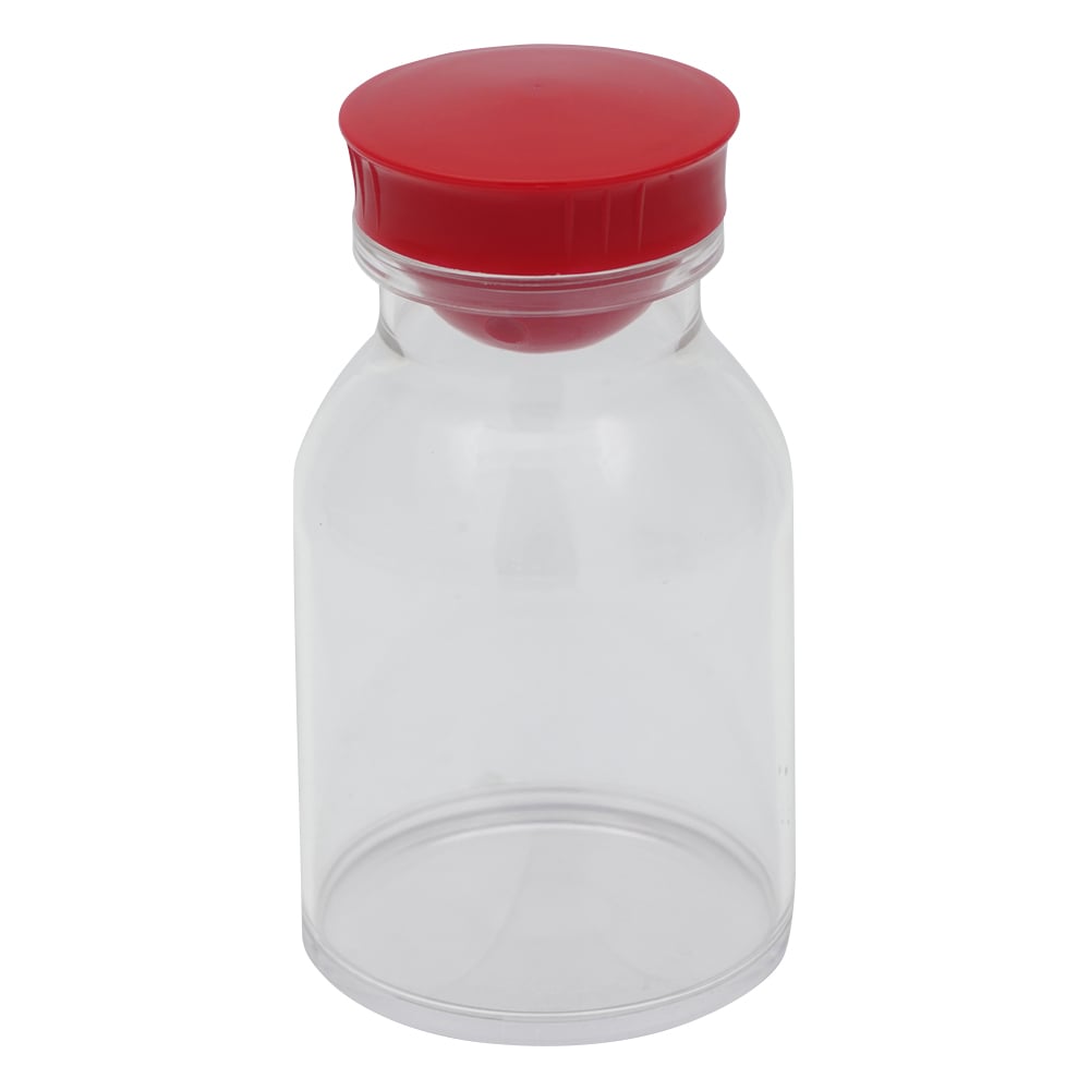散薬瓶 300mL 透明 キャップ赤 1本 300mL（透明）