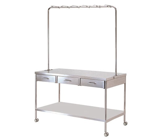 Infusion table large - with shelves -