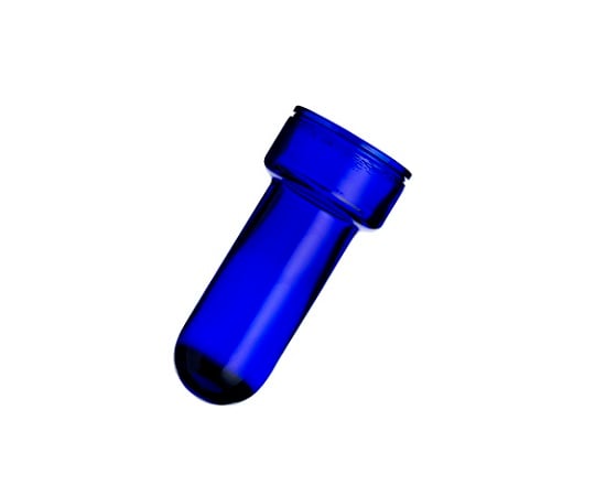 0-2365-25 シカン瓶 ルリ色（ガラス製）