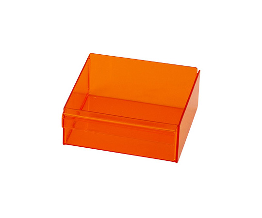 0-3326-14 卓上型アンプルケース 大型 橙色