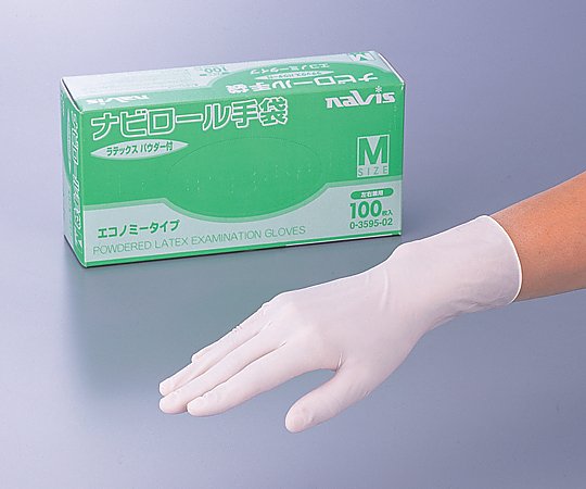 ［Discontinued］Navi Roll Gloves (Economy Type With Powder) 100 Pieces S