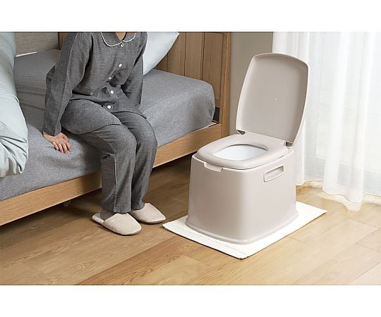 0-3735-02 ポータブルトイレ (410×490×370(360)mm) S型 【AXEL】 アズワン