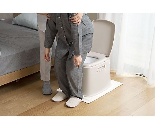 0-3735-02 ポータブルトイレ (410×490×370(360)mm) S型 【AXEL】 アズワン