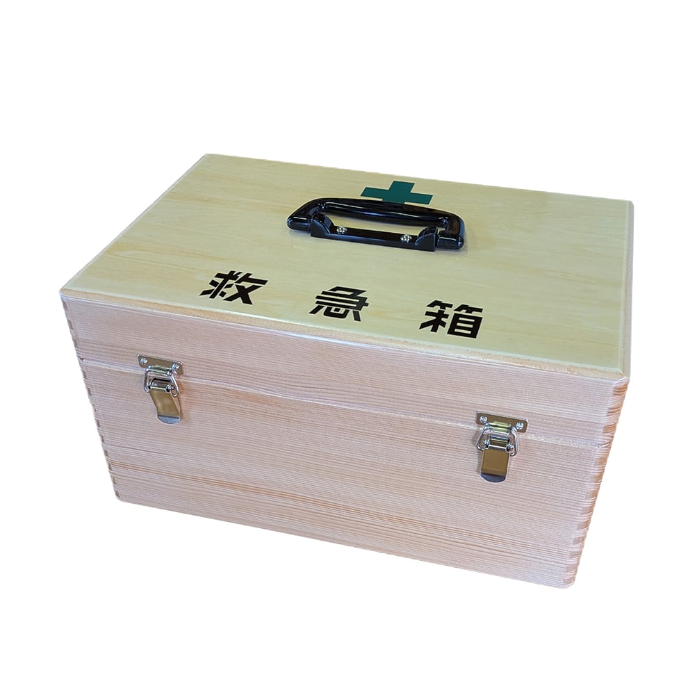 0-399-13 救急箱[木製] 大 QQL 【AXEL】 アズワン