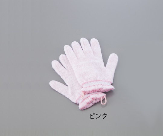 0-4015-01　浴用手袋　（やさしい手）　ピンク[双](as1-0-4015-01)