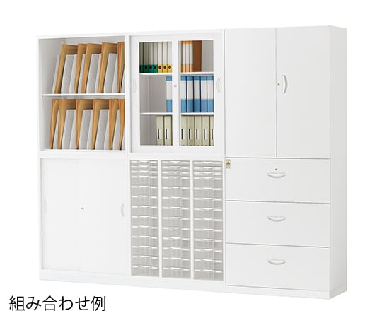 0-4137-44 ナビシステムキャビネット 900×500×1050mm ラテラル（下置用） RW5-N310D