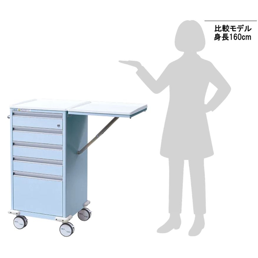 0-4559-43 アルティア救急カート ブルー EC-B 【AXEL】 アズワン