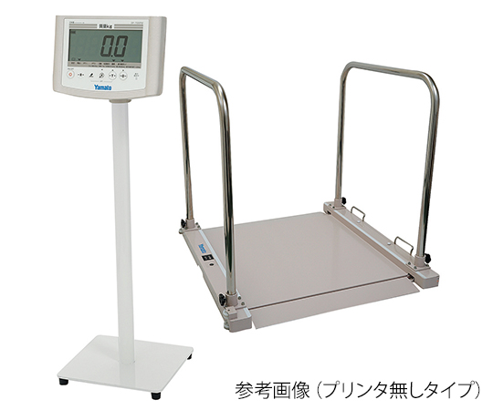 大和製衡0-5026-37　バリアフリー体重計（検定付）　手すり付 DP-7500PW-T