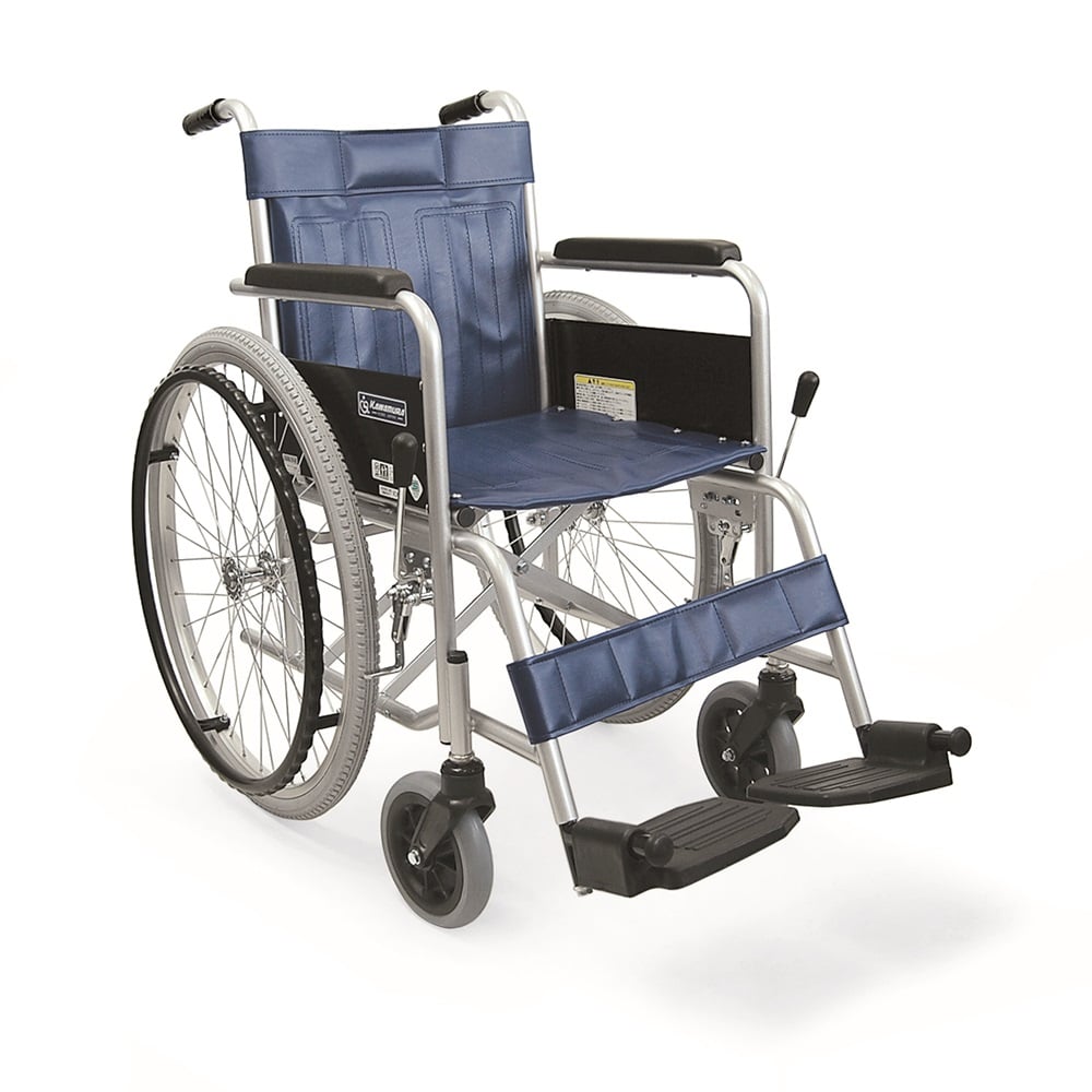 KAWAMURA カワムラサイクル 自走式 スチール製車椅子 KR801N カワムラサイクル】スチール製 自走式ソフトタイヤ車いす KR801N