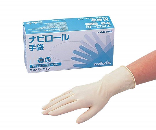 ［Discontinued］Navi Roll Gloves (Economy Type Powder Free) L 100 Pieces 