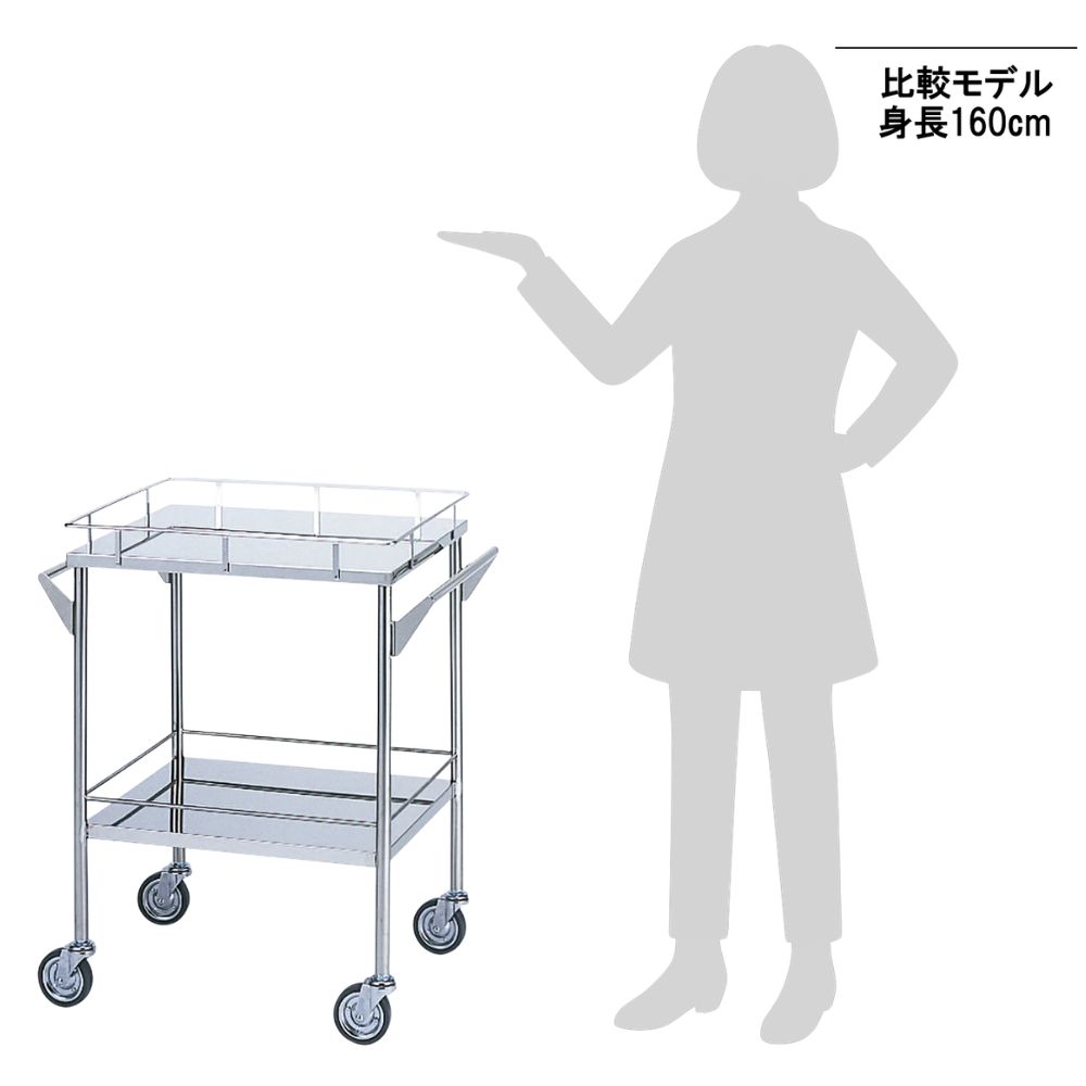 0-5951-01 回診車(処置車) 600×450×800mm C-2M 【AXEL】 アズワン