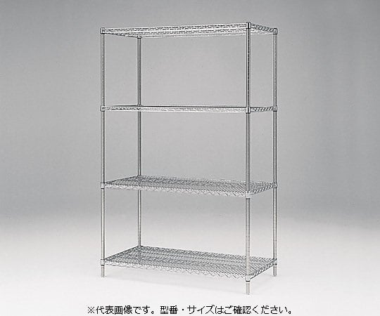 【組立】アズワン0-6057-09イーブンシェルフ７５８×６１３×１４００ｍｍ【1台】(as1-0-6057-09)