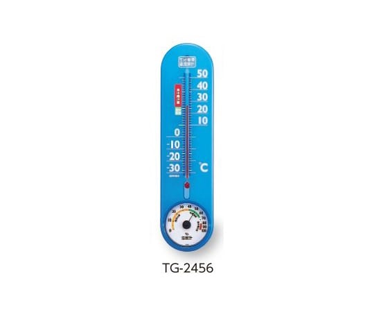0-6188-04　生活管理温・湿度計　棒状温度計　ブルー[個](as1-0-6188-04)