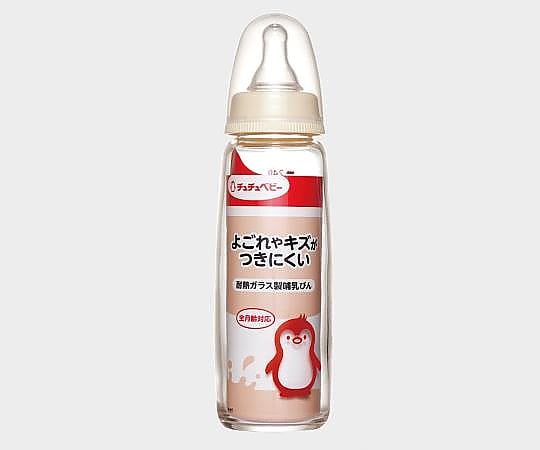 0-6284-11 チュチュベビー （耐熱ガラス哺乳瓶／240mL）