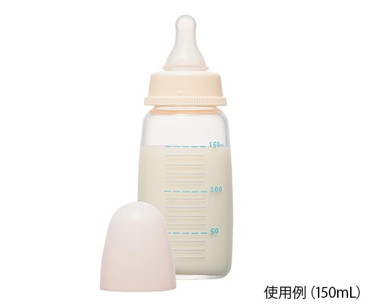 0-6284-21 スリムタイプ耐熱ガラス製哺乳びん チュチュ 240mL N G-240ML