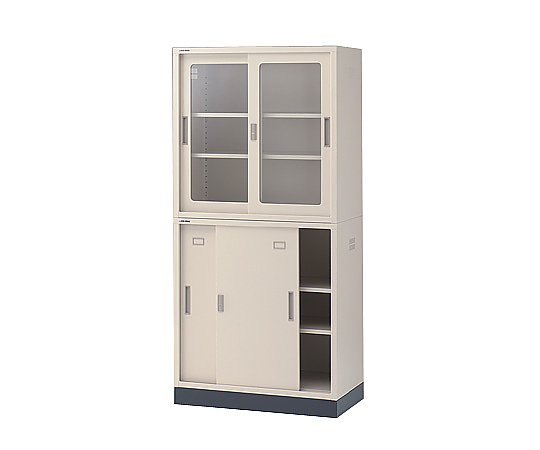 ［Discontinued］Chemical-Resistant Double Sliding Storehouse Steel Door 880 x 515 x 880mm N-515D