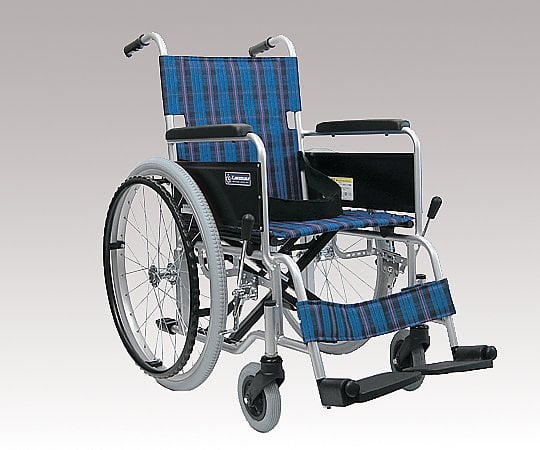 [取扱を終了した商品です]車椅子 （自走式／アルミ製／ノーパンクタイヤ） KA102-42 0-6611-03 【AXEL】 アズワン