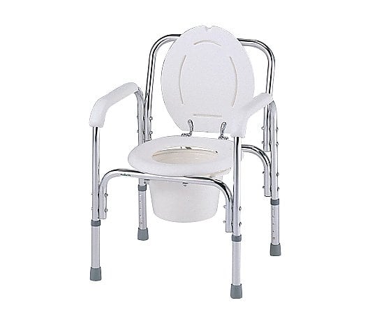 ナビス 0-663-01　デラックスアルミ製便器椅子　５３０×４５５×７２０〜８２０ｍｍ[個](as1-0-663-01)