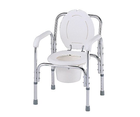 デラックスアルミ製便器椅子 530×455×720～820mm 8500