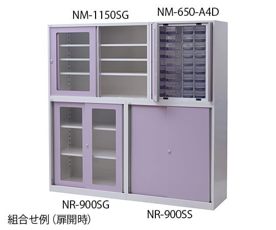 0-6920-22 アルティア下段引違扉ユニット 窓無し 900×475×1015mm NR-900SS