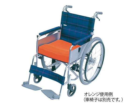 0-7345-02 車椅子クッション（シーポス） オレンジ MSPOR