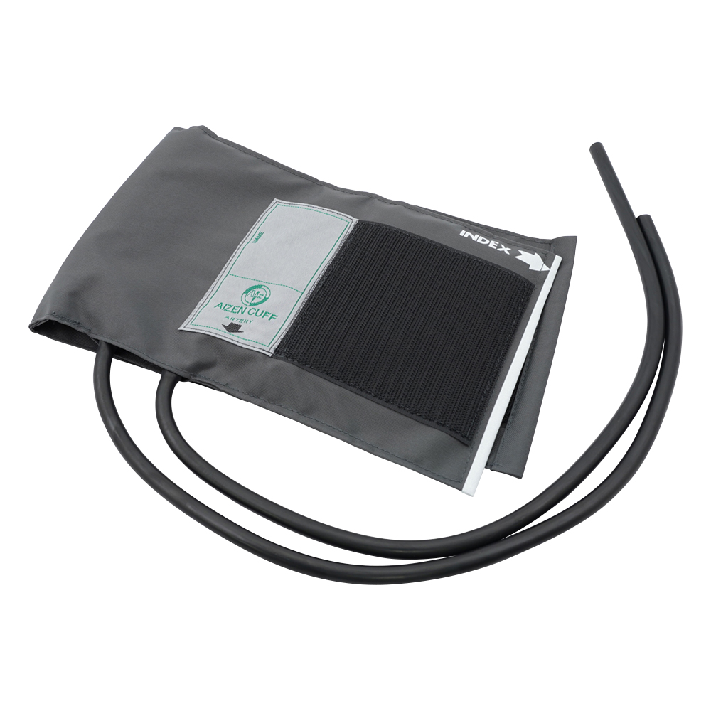 ギアフリーアネロイド血圧計用カフセット[ゴム袋付き･タイコス型]　グレー