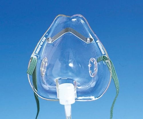 0-7545-12 中濃度酸素マスク（HUDSON RCI（R）） 小児用ショートタイプ（酸素チューブ付） 1035