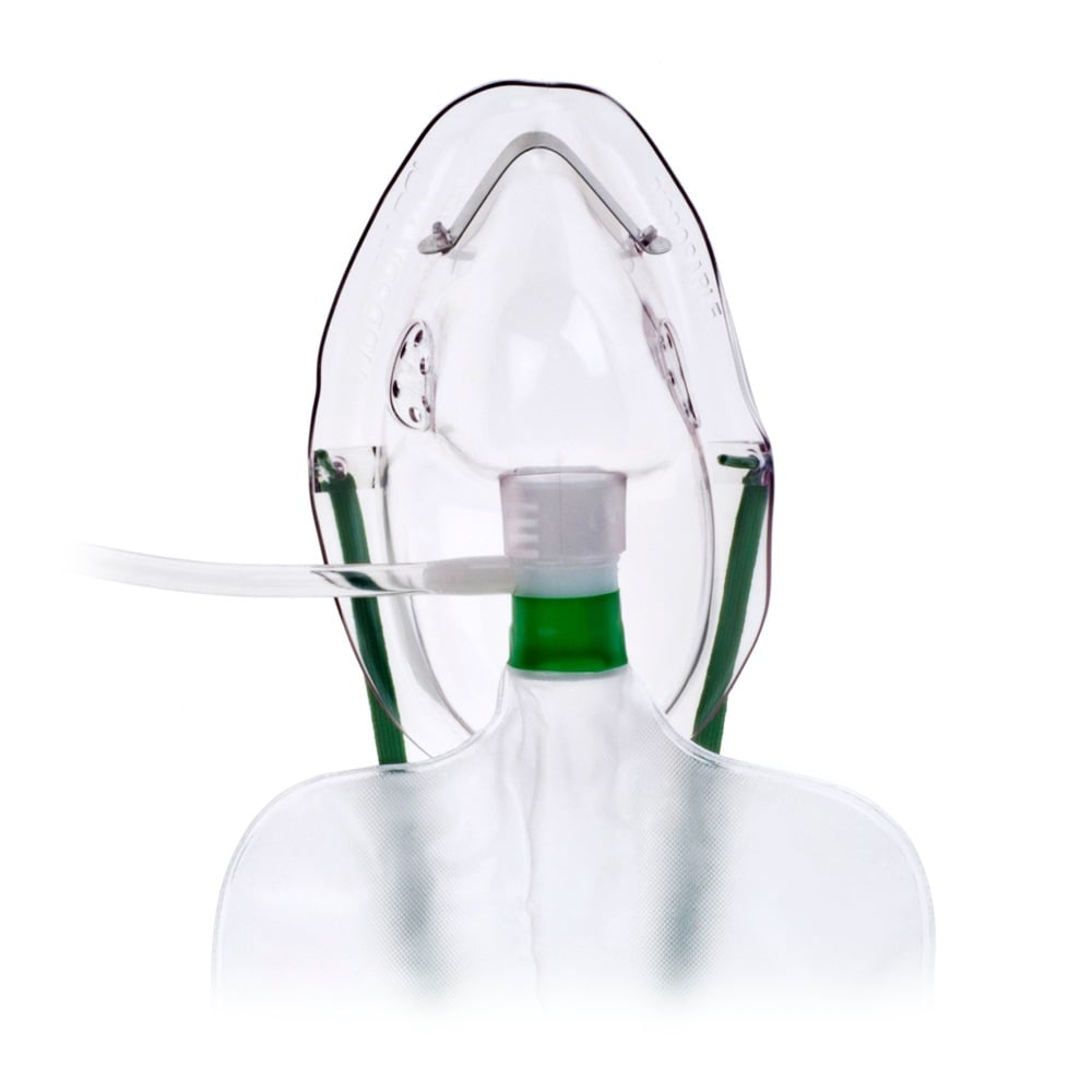 0-7546-21 高濃度マスク（HUDSON RCI®）大人用ロング（酸素チューブ付