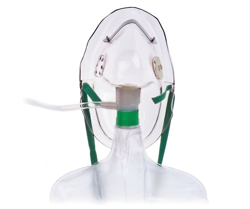 0-7547-11 非再呼吸式マスク（HUDSON RCI（R）） 大人用セフティーベント付き（酸素チューブ付き） 1059