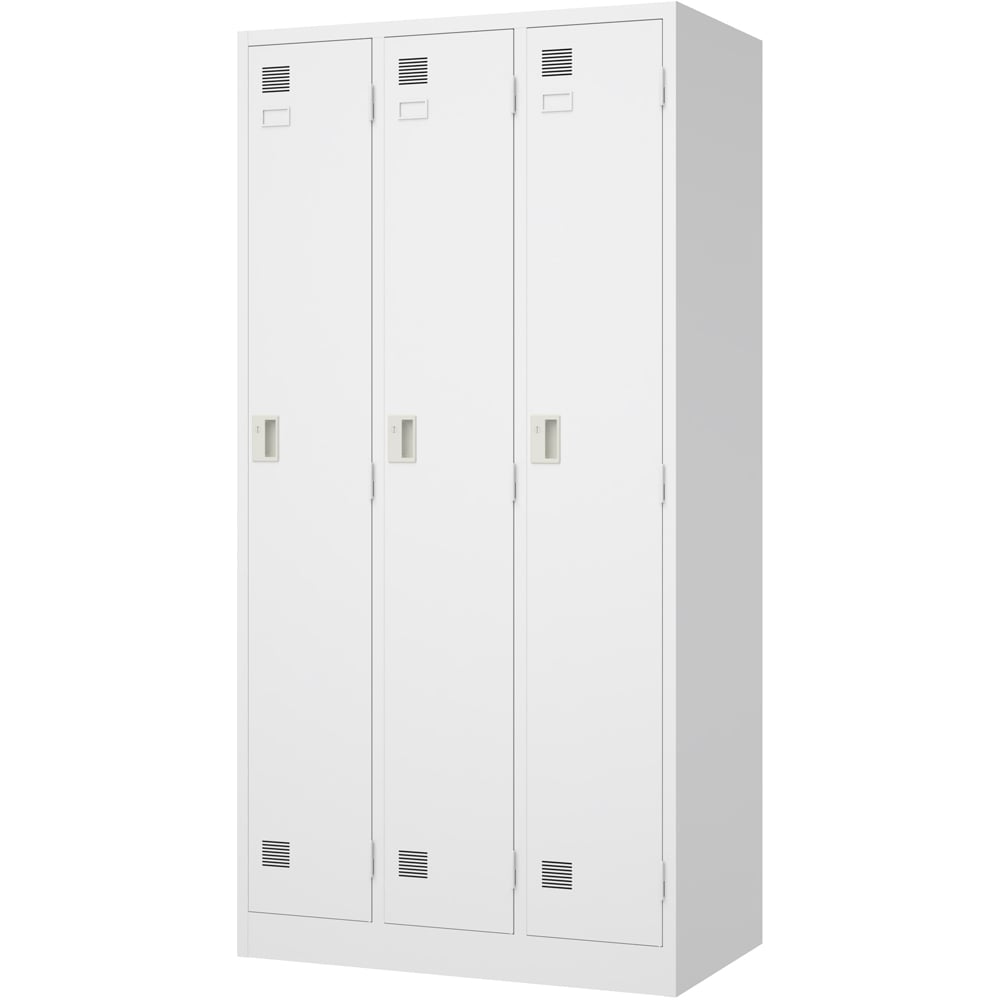 【送料定額】東洋事務器工業0-7583-13更衣ロッカーＬＫ-３-ＷＨ（３人用）【1台】(as1-0-7583-13)
