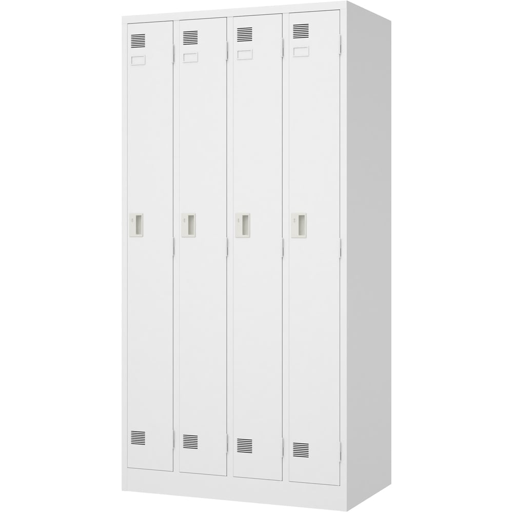 【送料定額】東洋事務器工業0-7583-14更衣ロッカーＬＫ-４-ＷＨ（４人用）【1台】(as1-0-7583-14)