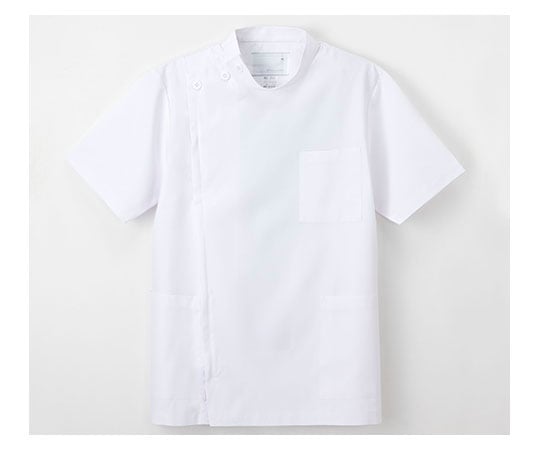 ドクターウェア （上衣・半袖） ホワイト/L KES-5167