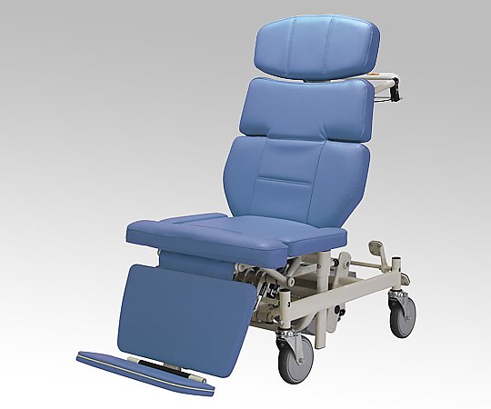 0-9126-12　ストレッチャー車椅子　（介助式／座幅４００ｍｍ／ブルー・ハイタイプ）[個](as1-0-9126-12)