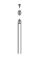 0-9339-05　ピンセット　有鈎　１．３×１５０ｍｍ[本](as1-0-9339-05)