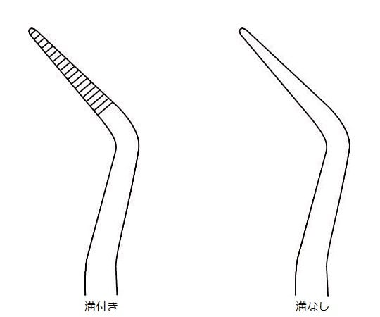 0-9343-01　ピンセット（無鈎）　溝付き　１６０ｍｍ[本](as1-0-9343-01)