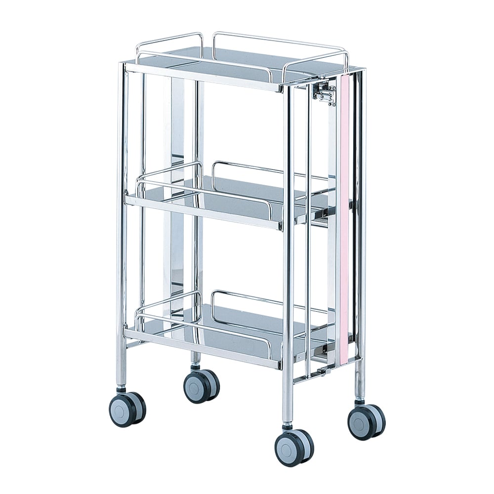 折りたたみ式器械台 ピンク 450×300×850mm