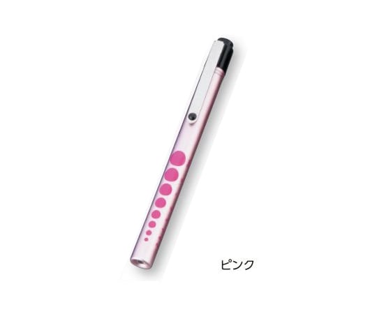 0-9521-12 白色LEDアルカプッシュライト φ12×137mm ピンク