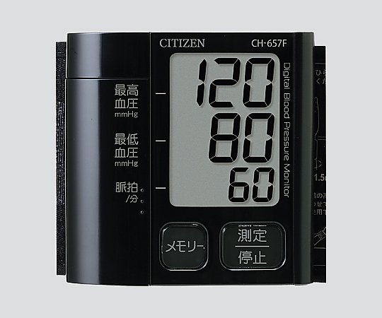 CITIZEN 0-9626-15　電子血圧計　ＣＨ−６５７Ｆ−ＢＫ　スタイリッシュブラック[個](as1-0-9626-15)