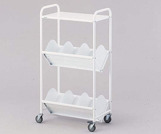 【組立】ナビス(アズワン)0-9926-02カルテワゴン筆記台付６０３×３５２×１１３６ｍｍ【1台】(as1-0-9926-02)