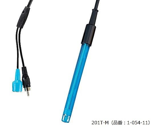 1-054-11 pH計（ラックトップ）用交換pH・温度センサー 201T-M 【AXEL