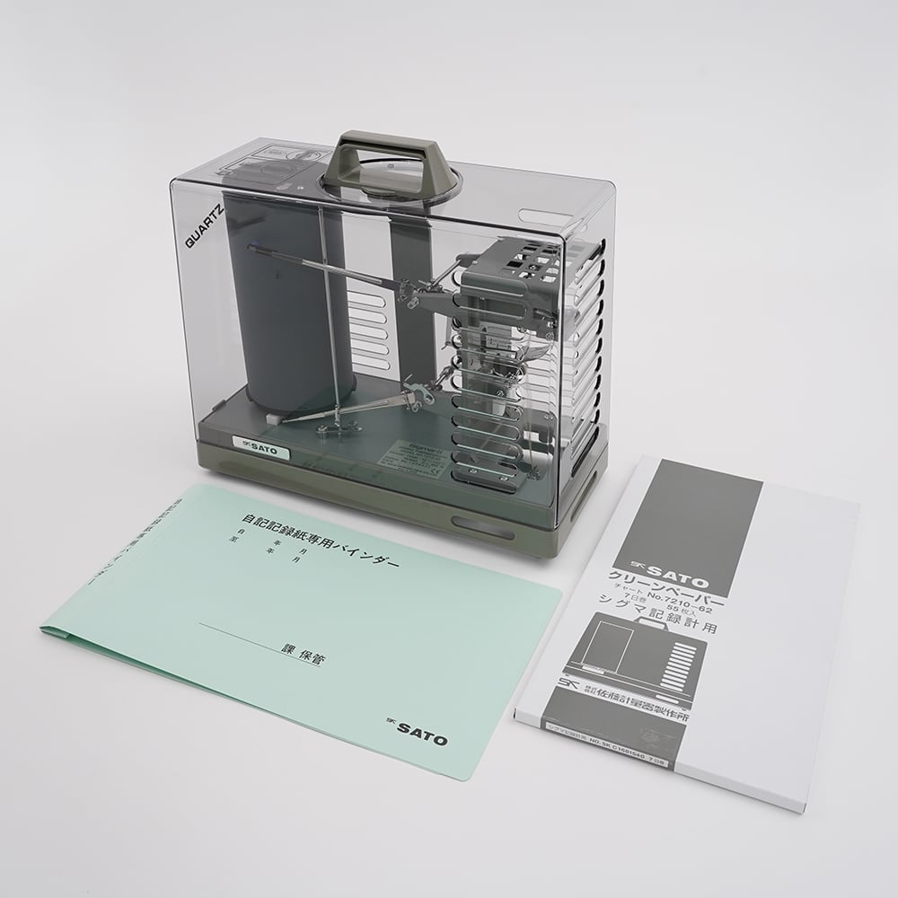 1-1014-01 温湿度記録計（クォーツ式） 7210-00 【AXEL】 アズワン