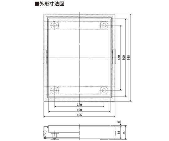 1-1154-01 卓上天秤台 RGT-0405