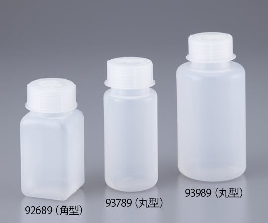 1-1324-01 広口ボトル（GL規格） 100mL 角型 92489（角型）