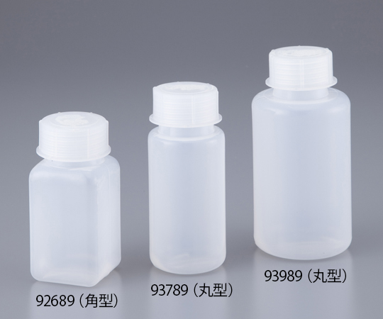 1-1324-02 広口ボトル（GL規格） 250mL 角型 92689（角型）