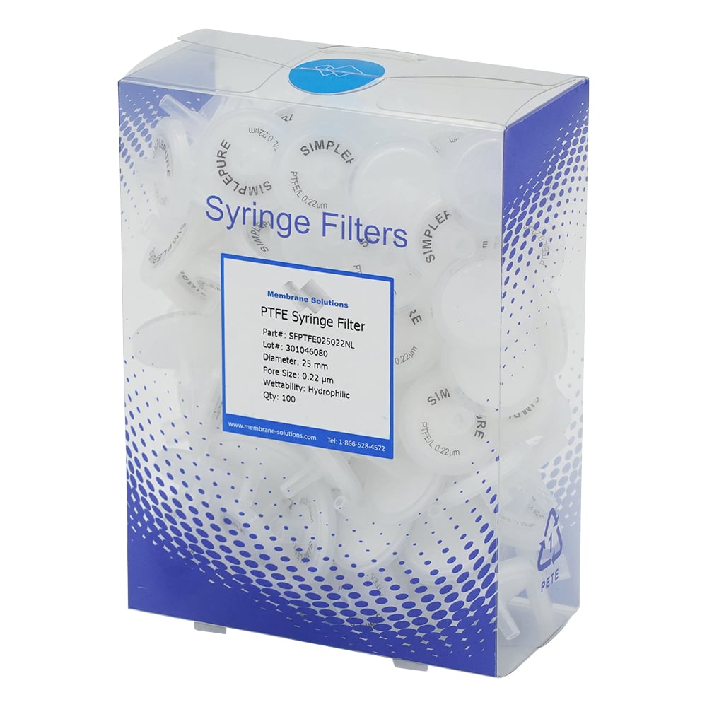 シリンジフィルター（親水性）PTFEシリーズ Membrane Solutions