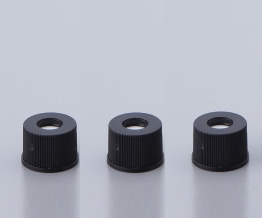 1-1388-05オートサンプラー用バイアル806550-08黒キャップ(セプタム付き/シリコン・PTFE)100個入【1箱(100個入)】(as1-1-1388-05)