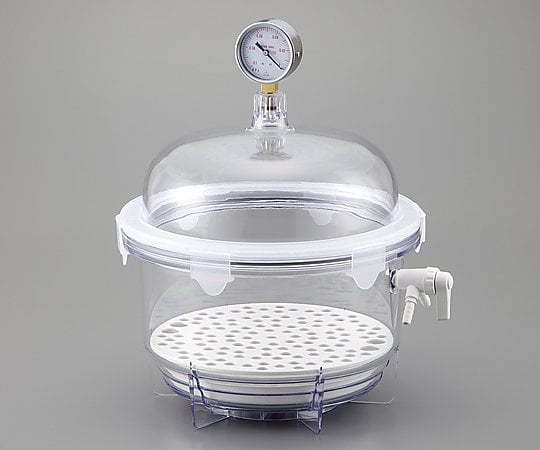 アズワン1-1462-06真空デシケーター２０L本体ゲージ付【1個】(as1-1-1462-06)